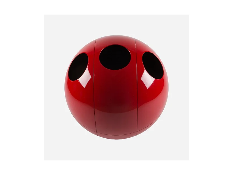 Sfera Galà Rouge Brillant - Poubelle design pour le tri des déchets