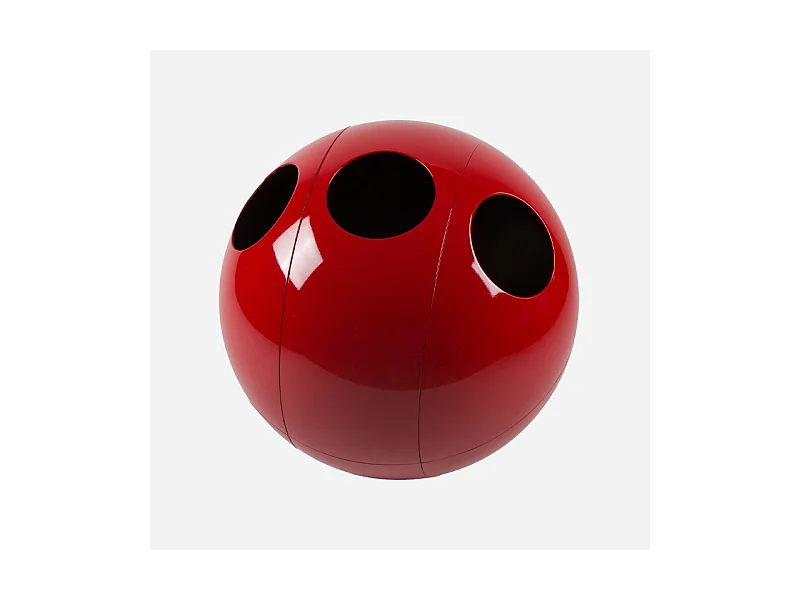 Sfera Galà Rouge Brillant - Poubelle design pour le tri des déchets