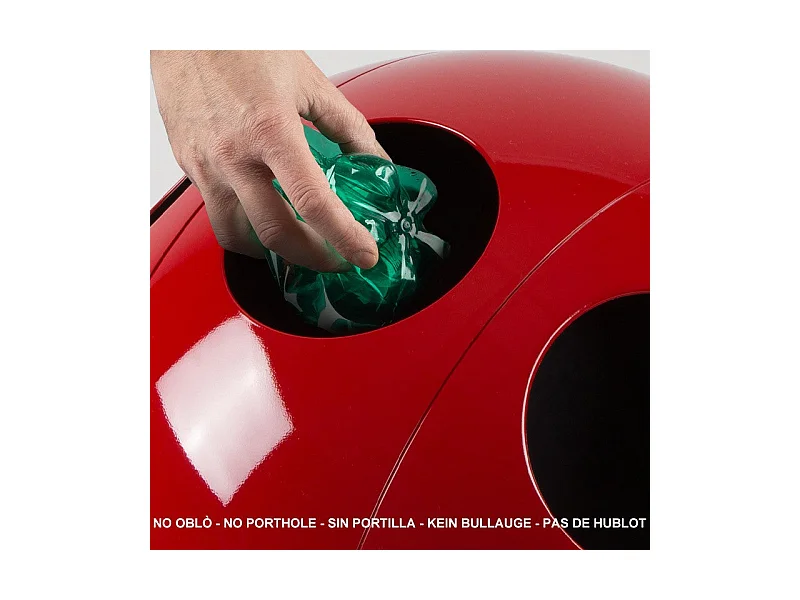 Sfera Galà Rouge Brillant - Poubelle design pour le tri des déchets