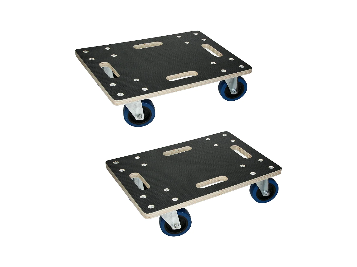 ECD Germany 2x Carrelli da trasporto elettrodomestici 35x50 cm 800 kg con piattaforma girevole 4 ruote in gomma orientabili base per trasloco pesante