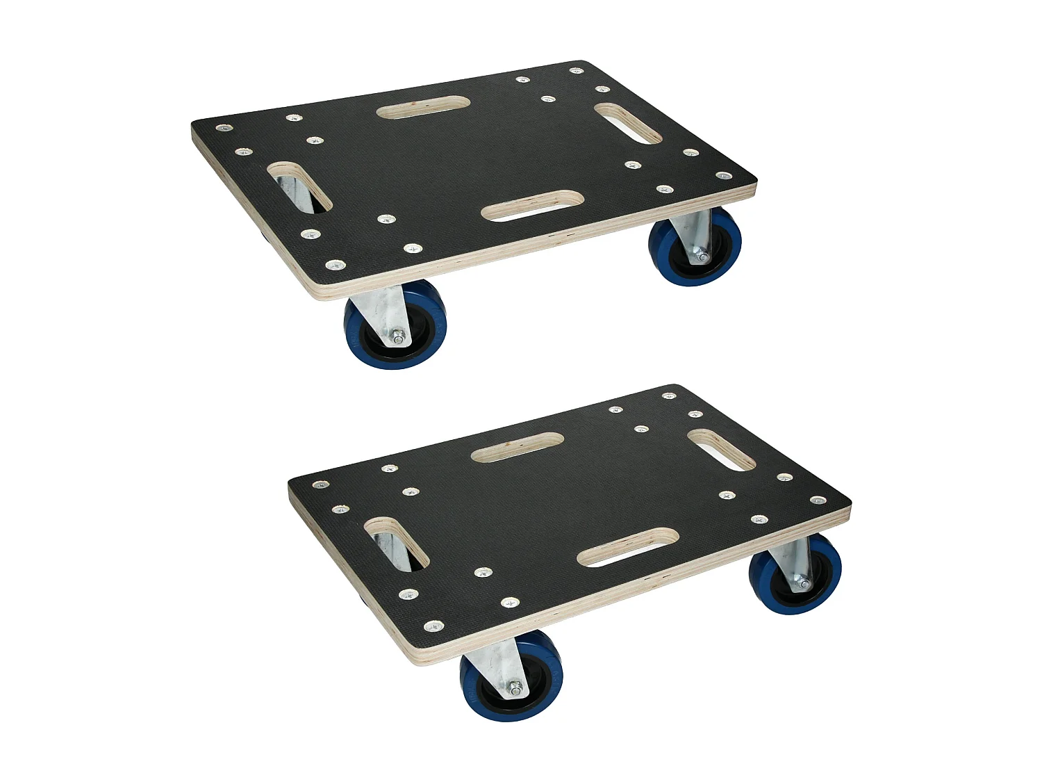 ECD Germany 2x Carrelli da trasporto elettrodomestici 35x50 cm 800 kg con piattaforma girevole 4 ruote in gomma orientabili base per trasloco pesante