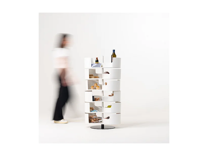 Infinity Blanc à 6 étagères - Meuble à chaussures design