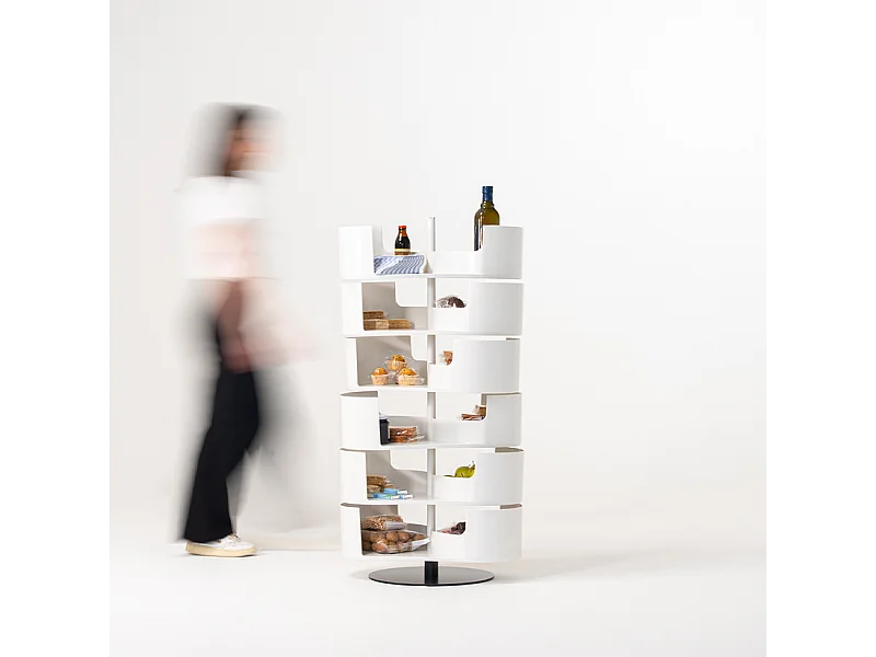 Infinity Blanc à 6 étagères - Meuble à chaussures design