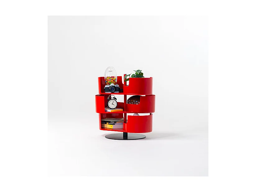 Infinity Rouge à 3 étagères - Meuble à chaussures design