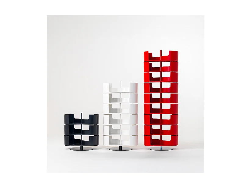 Infinity Rouge à 9 étagères - Meuble à chaussures design