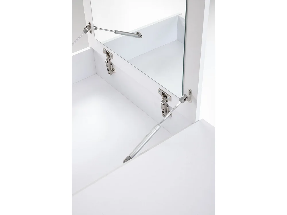 Schminktisch Megan/Spiegel/Schubladen/Weiss