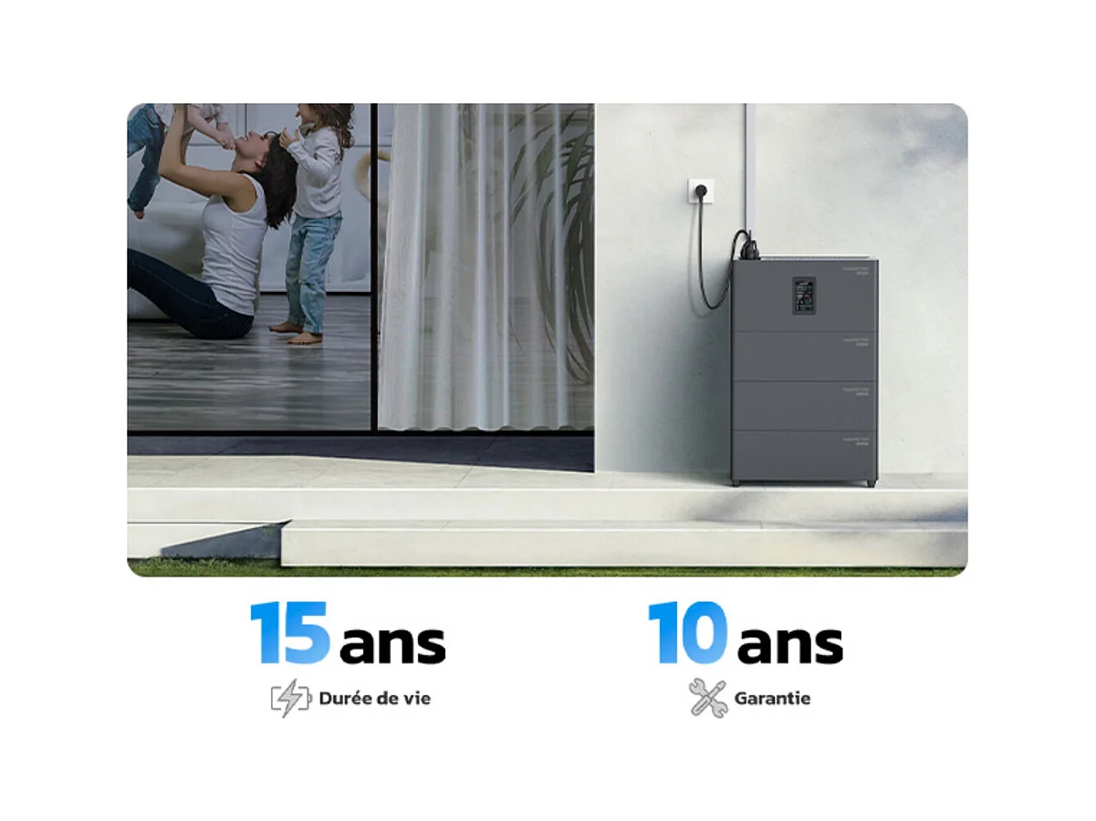 Solaranlage MARSTEK + 3 Batteriespeicher, plug & play, mit APP, 4 MPPT, Solareingang 2400W, über 6000 Ladezyklen