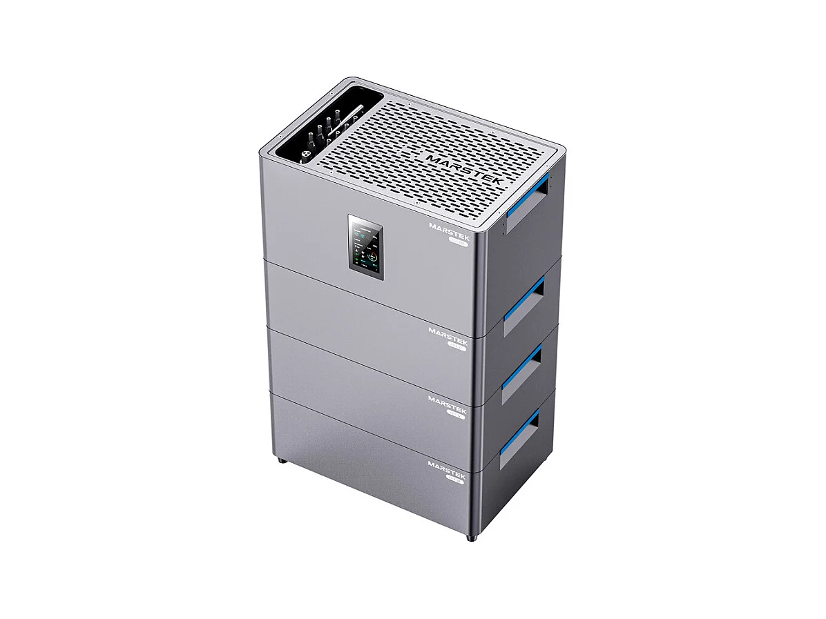 Centrale Solaire MARSTEK + 3 batterie de stockage, plug & play, avec APP, 4 MPPT, entrée solaire 2400W, plus de 6 000 cycles de charge