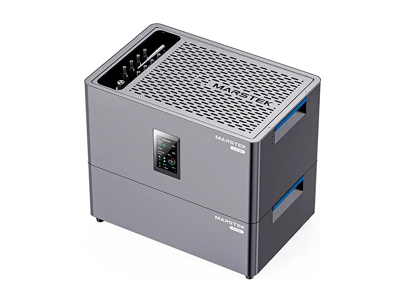 Centrale Solaire MARSTEK + 1 batterie de stockage, plug & play, avec APP, 4 MPPT, entrée solaire 2400W, plus de 6 000 cycles de charge