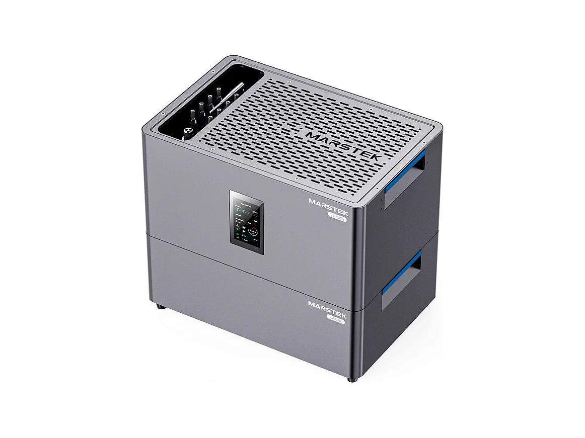 Solaranlage MARSTEK + 1 Batteriespeicher, plug & play, mit APP, 4 MPPT, Solareingang 2400W, über 6000 Ladezyklen