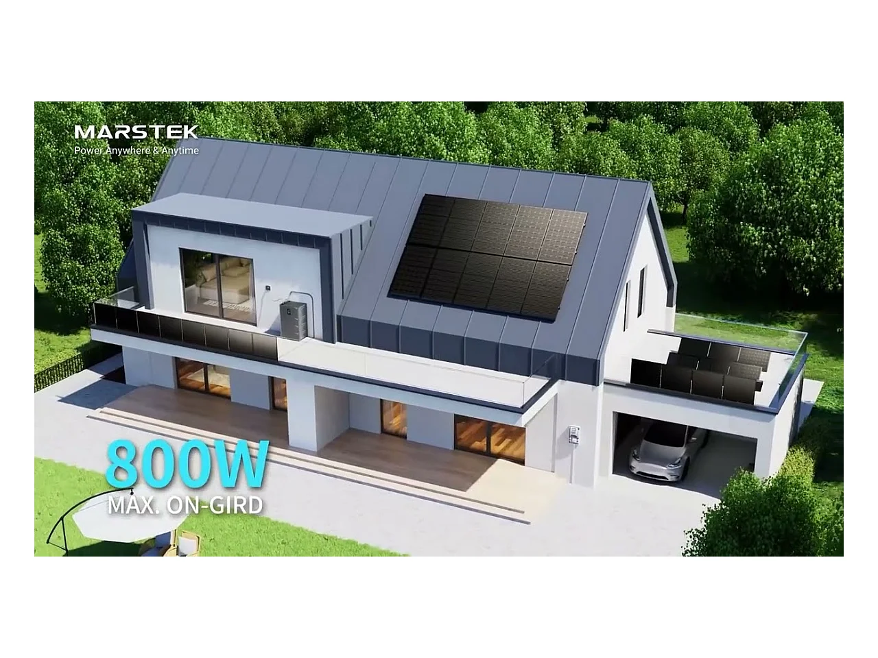 Module de batterie de stockage supplémentaire pour centrale solaire MARSTEK, capacité 2.56kWh, plug & play, batterie LiFePO4