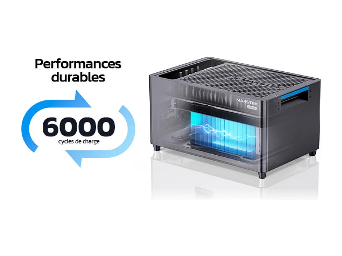 Zusätzliches Batteriespeichermodul für Solaranlage MARSTEK, Kapazität 2.56kWh, plug & play, LiFePO4-Batterie