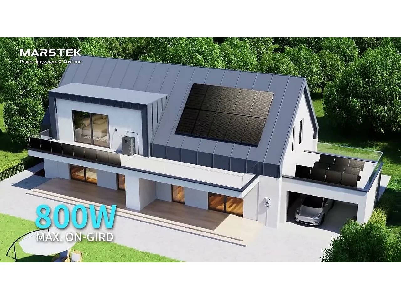 Module de batterie de stockage supplémentaire pour centrale solaire MARSTEK, capacité 2.56kWh, plug & play, batterie LiFePO4