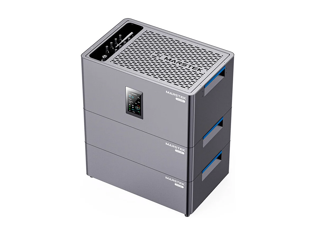 Centrale Solaire MARSTEK + 2 batterie de stockage, plug & play, avec APP, 4 MPPT, entrée solaire 2400W, plus de 6 000 cycles de charge