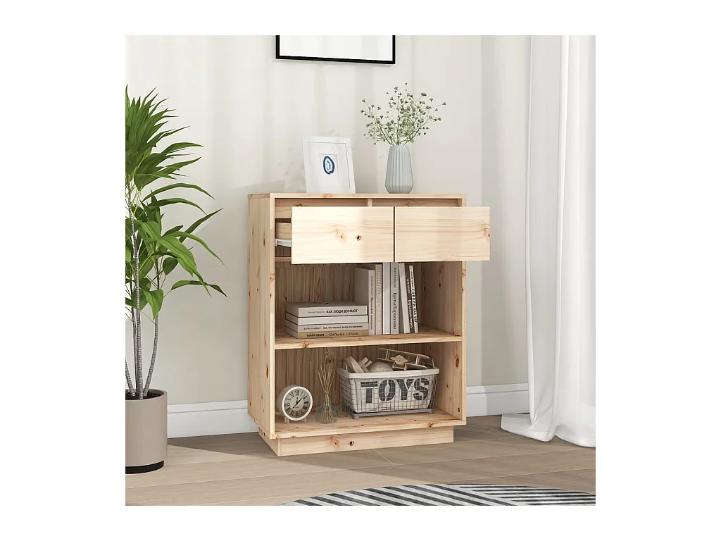 Armoire console 60x34x75 cm Bois de pin solide