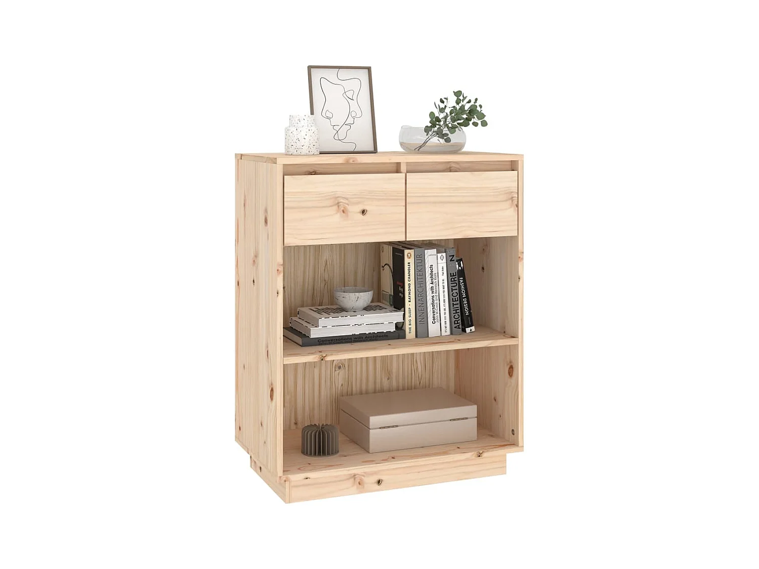 Armoire console 60x34x75 cm Bois de pin solide