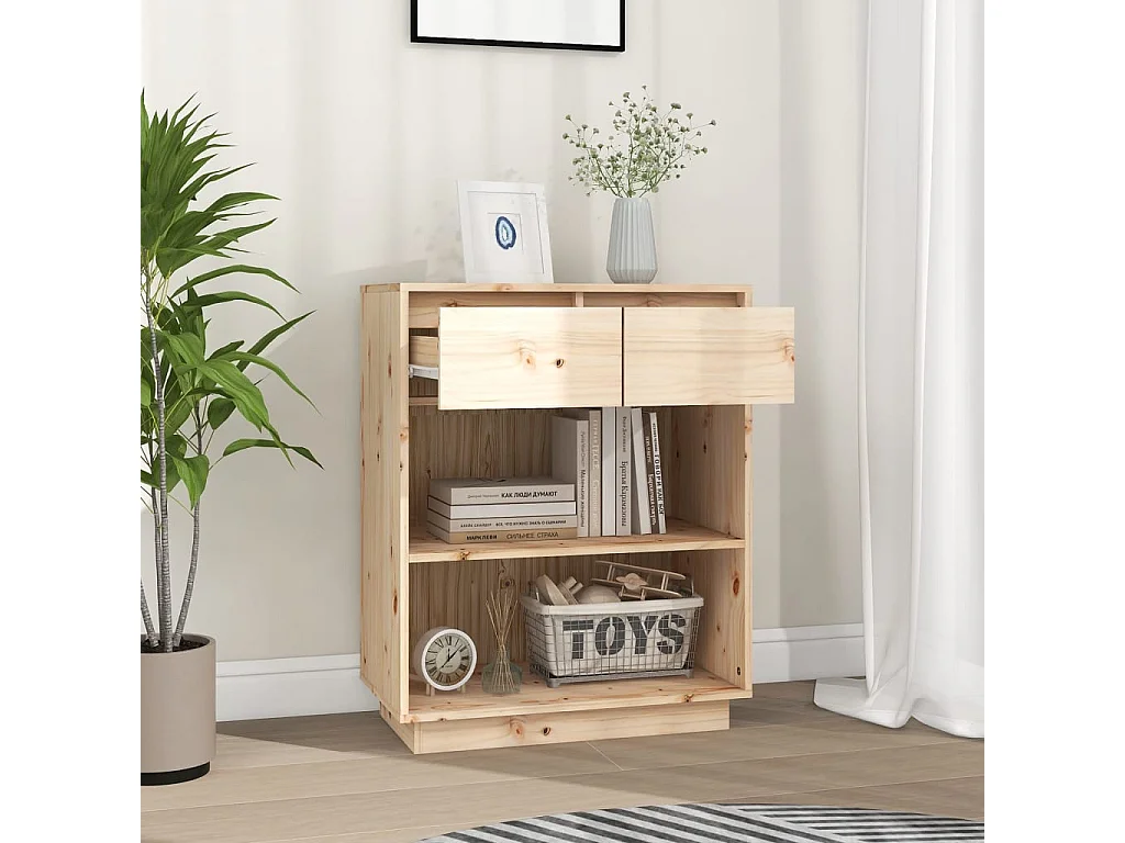 Armoire console 60x34x75 cm Bois de pin solide