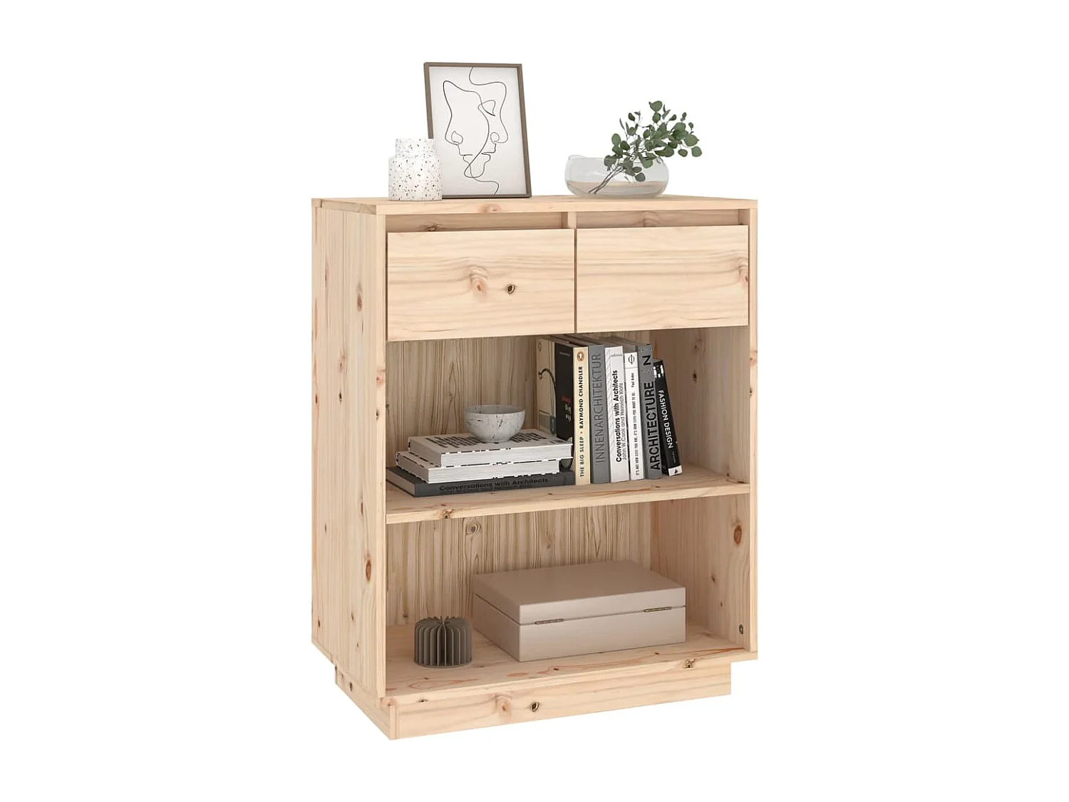 Armoire console 60x34x75 cm Bois de pin solide