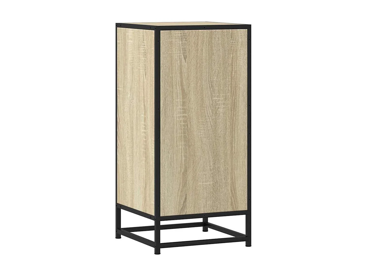 Credenza in rovere Sonoma 35,5x35x76 cm in legno ingegnerizzato e metallo