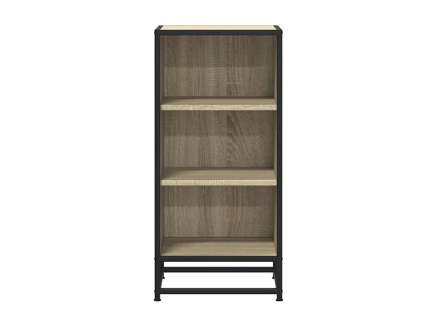 Buffet chêne sonoma 35,5x35x76 cm bois d'ingénierie et métal