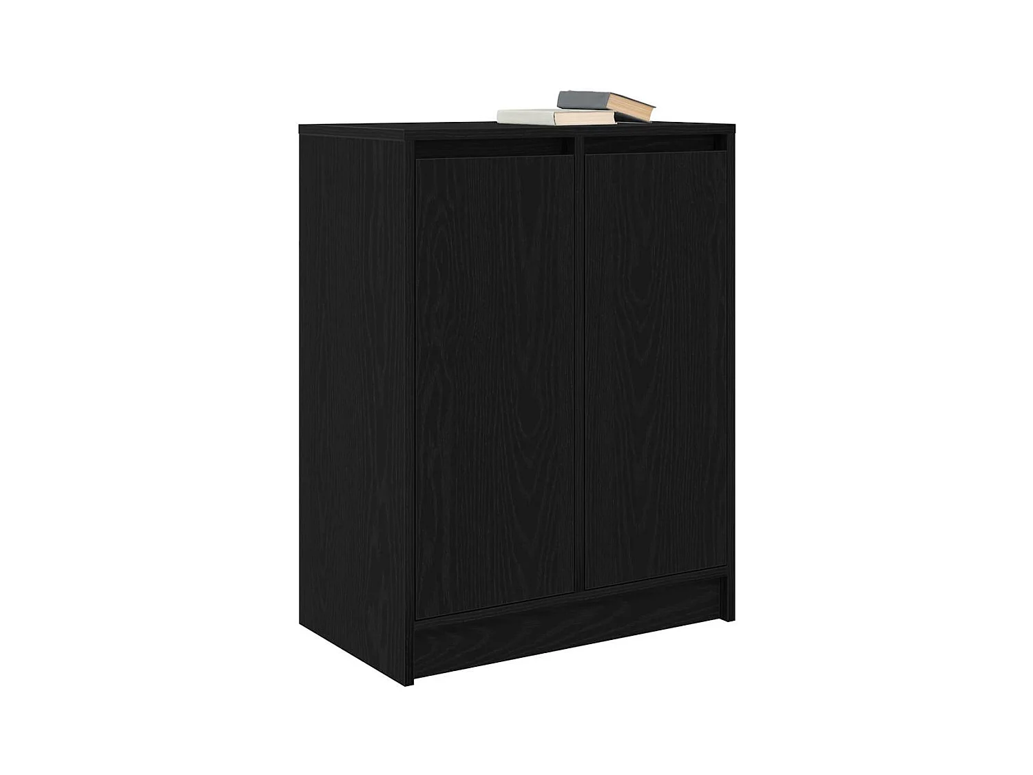 Buffet chêne noir 57x34x76 cm bois d'ingénierie