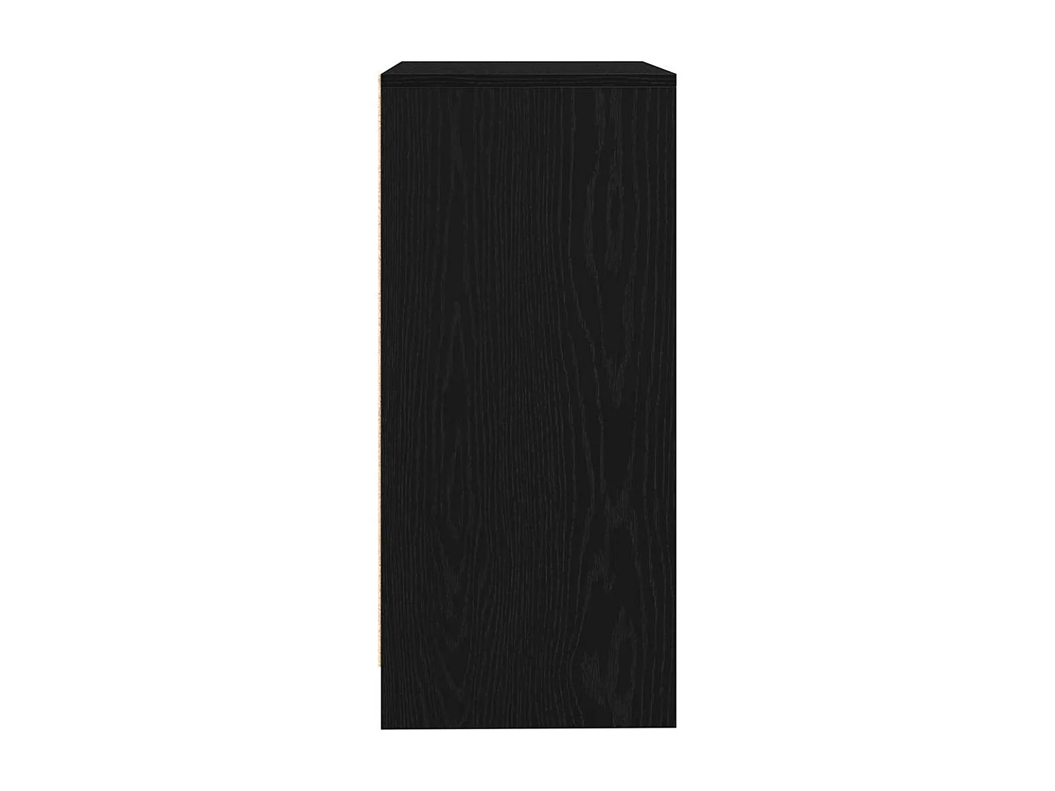 Buffet chêne noir 57x34x76 cm bois d'ingénierie