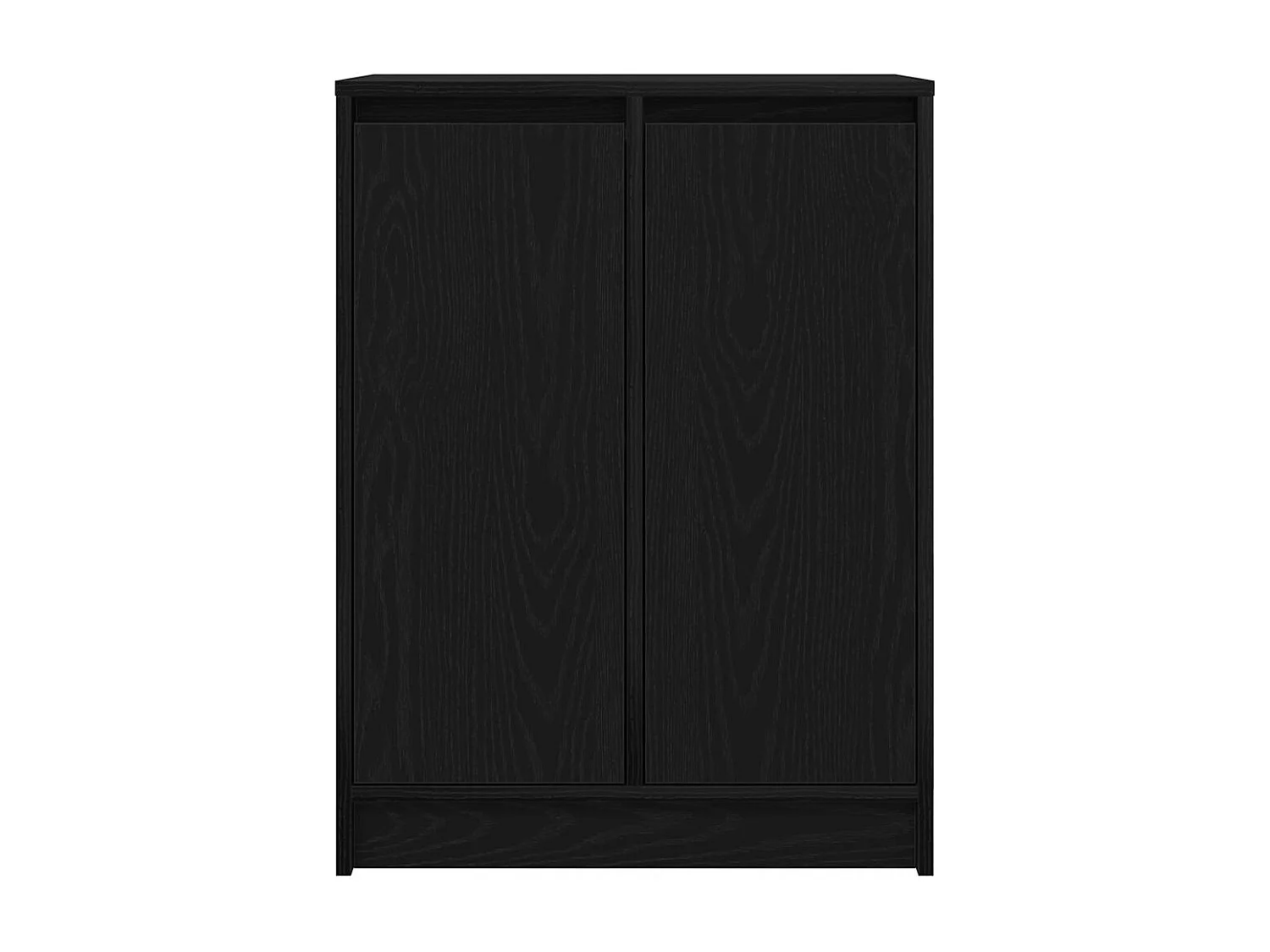 Buffet chêne noir 57x34x76 cm bois d'ingénierie