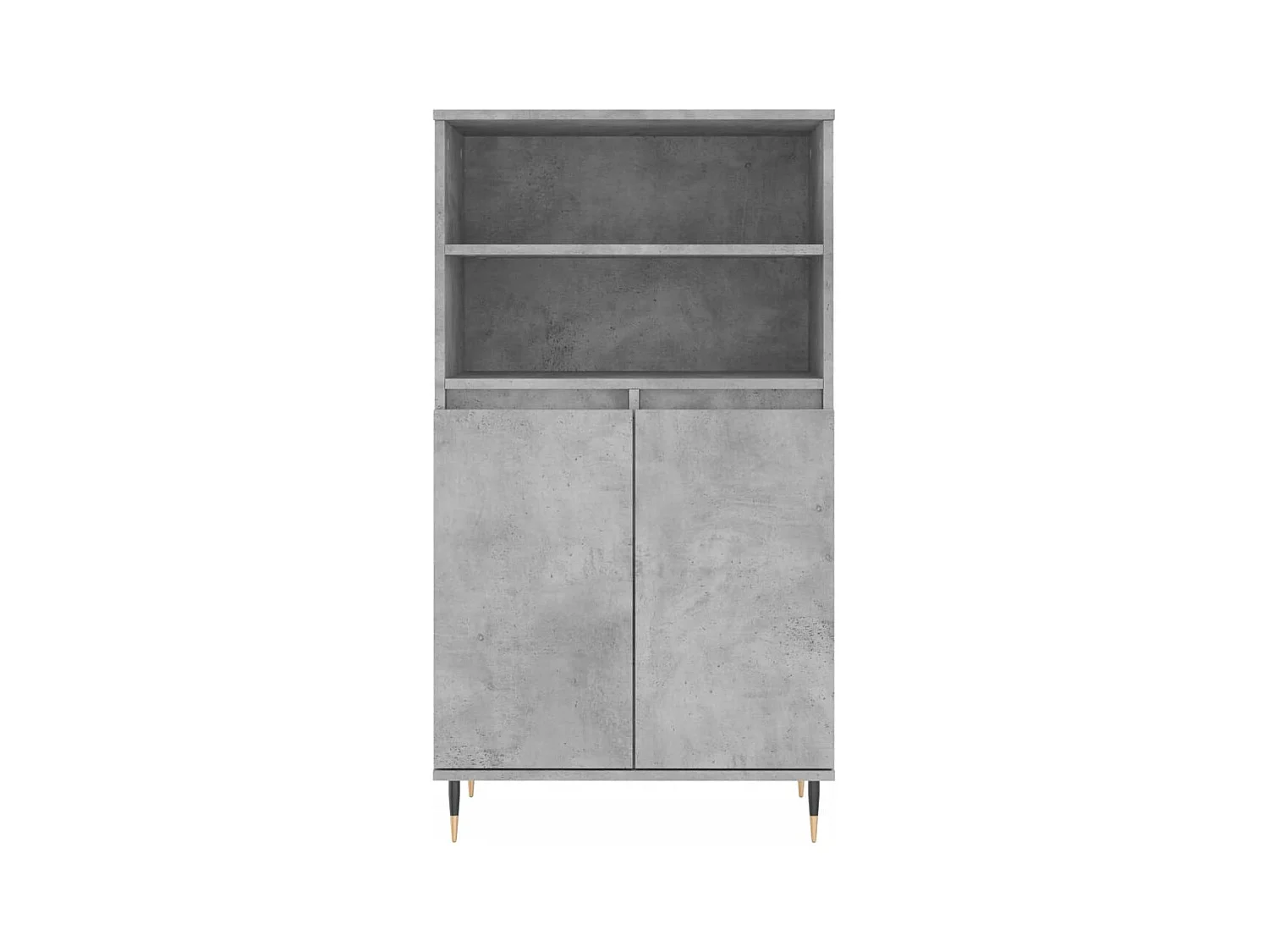 Buffet haut Gris béton 60x36x110 cm Bois d'ingénierie