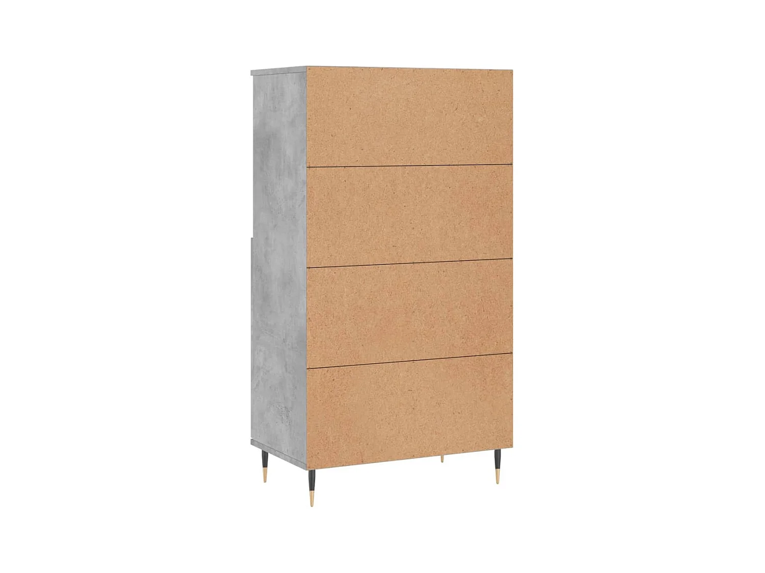 Buffet haut Gris béton 60x36x110 cm Bois d'ingénierie