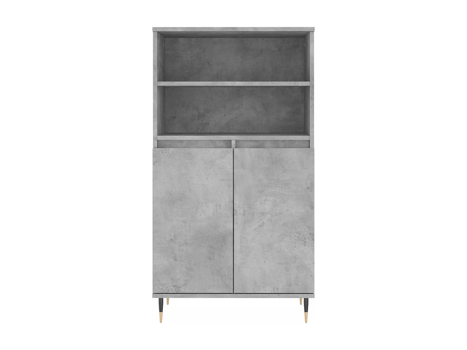 Buffet haut Gris béton 60x36x110 cm Bois d'ingénierie