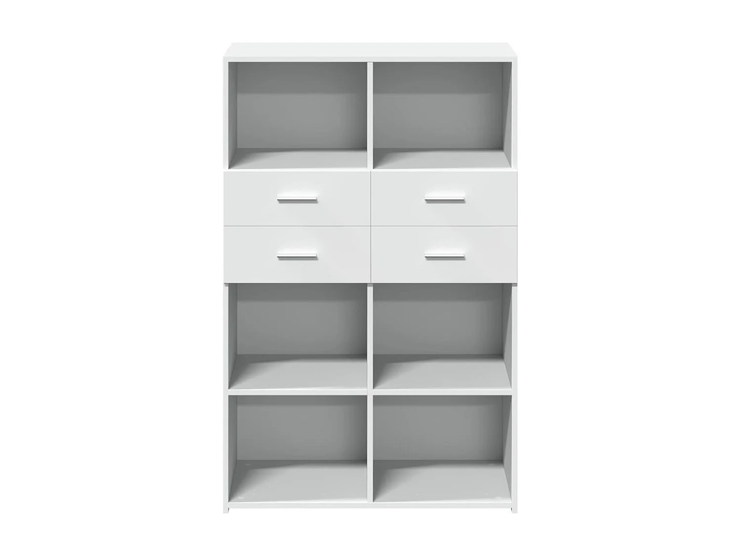 Buffet haut blanc 80x42,5x124 cm bois d'ingénierie