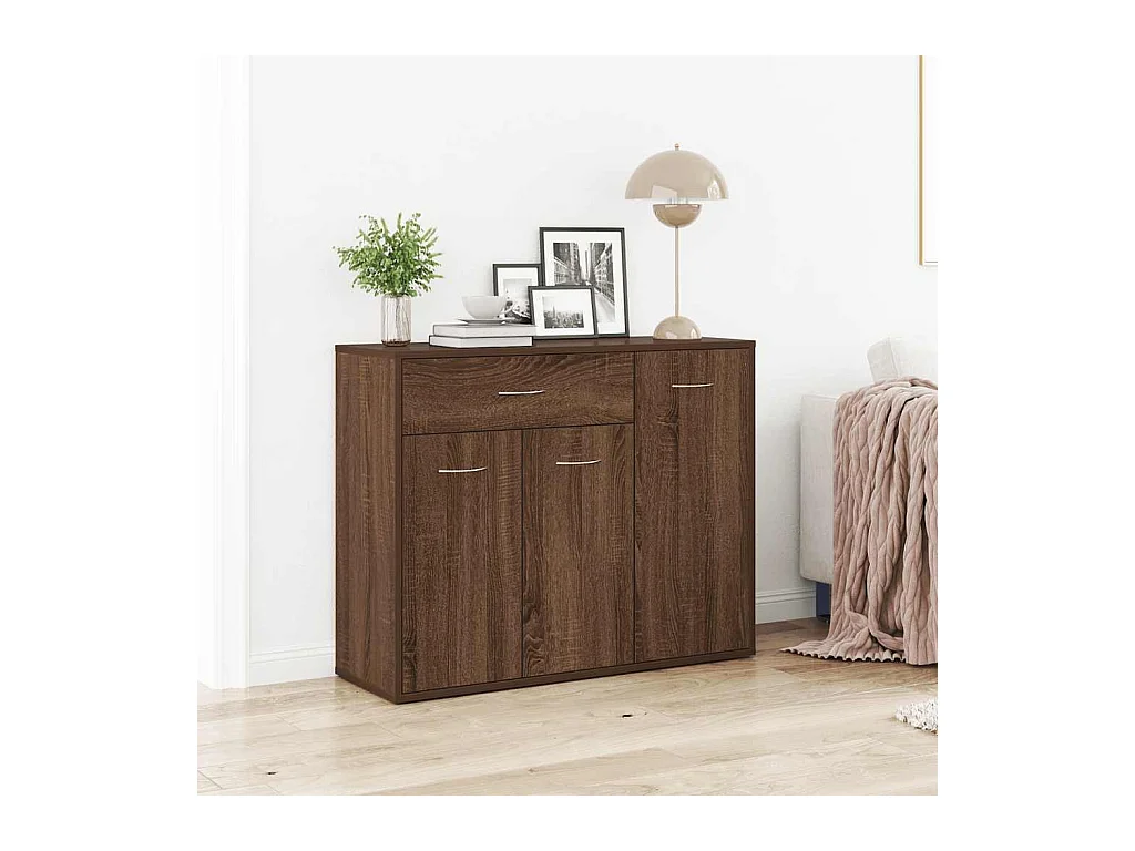 Buffet Chêne marron 88x30x70 cm Bois d'ingénierie