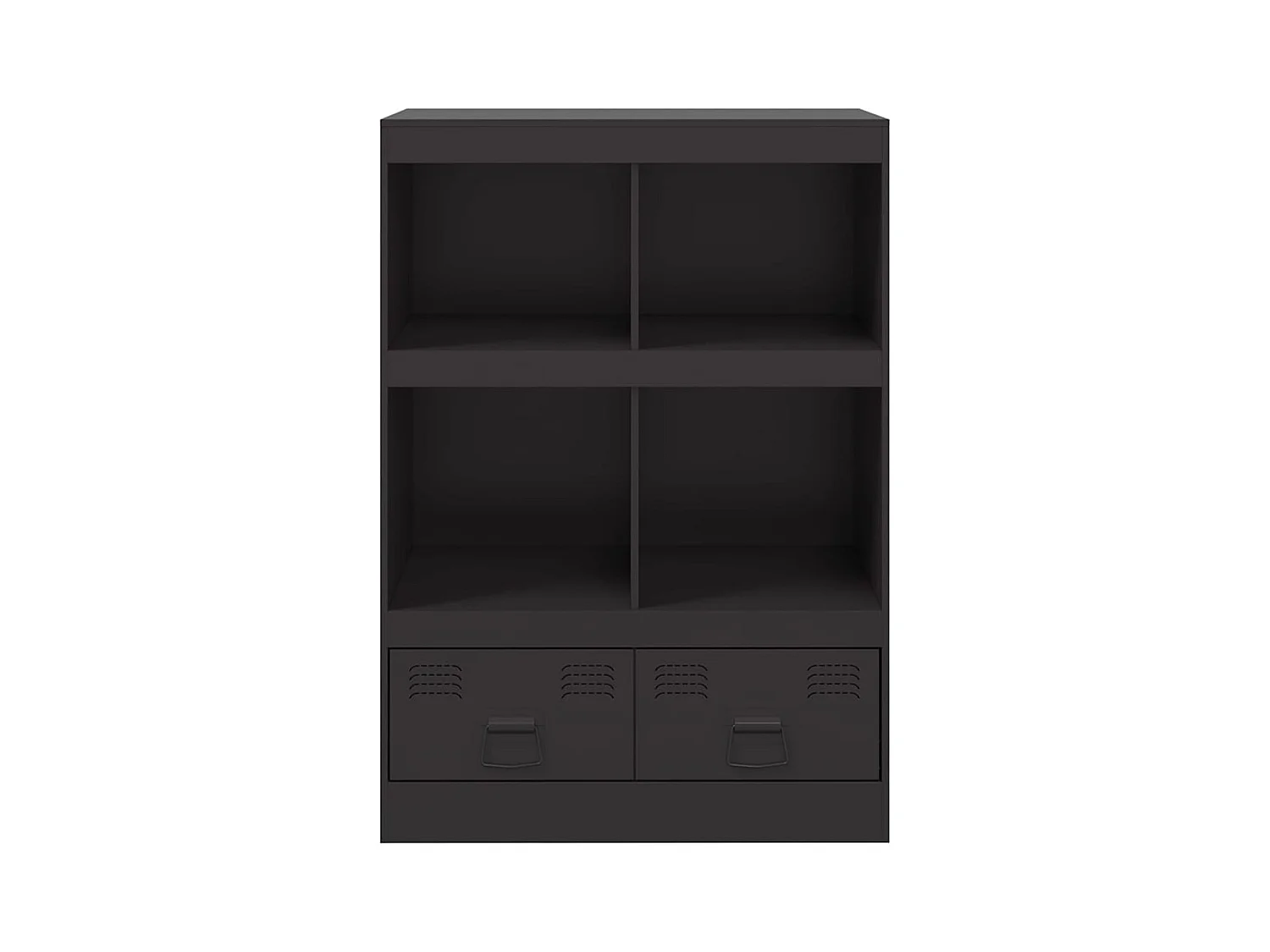 Buffet haut noir 67x39x95 cm acier