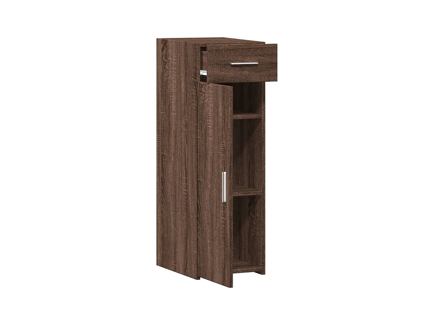 Buffet chêne marron 30x42,5x93 cm bois d'ingénierie