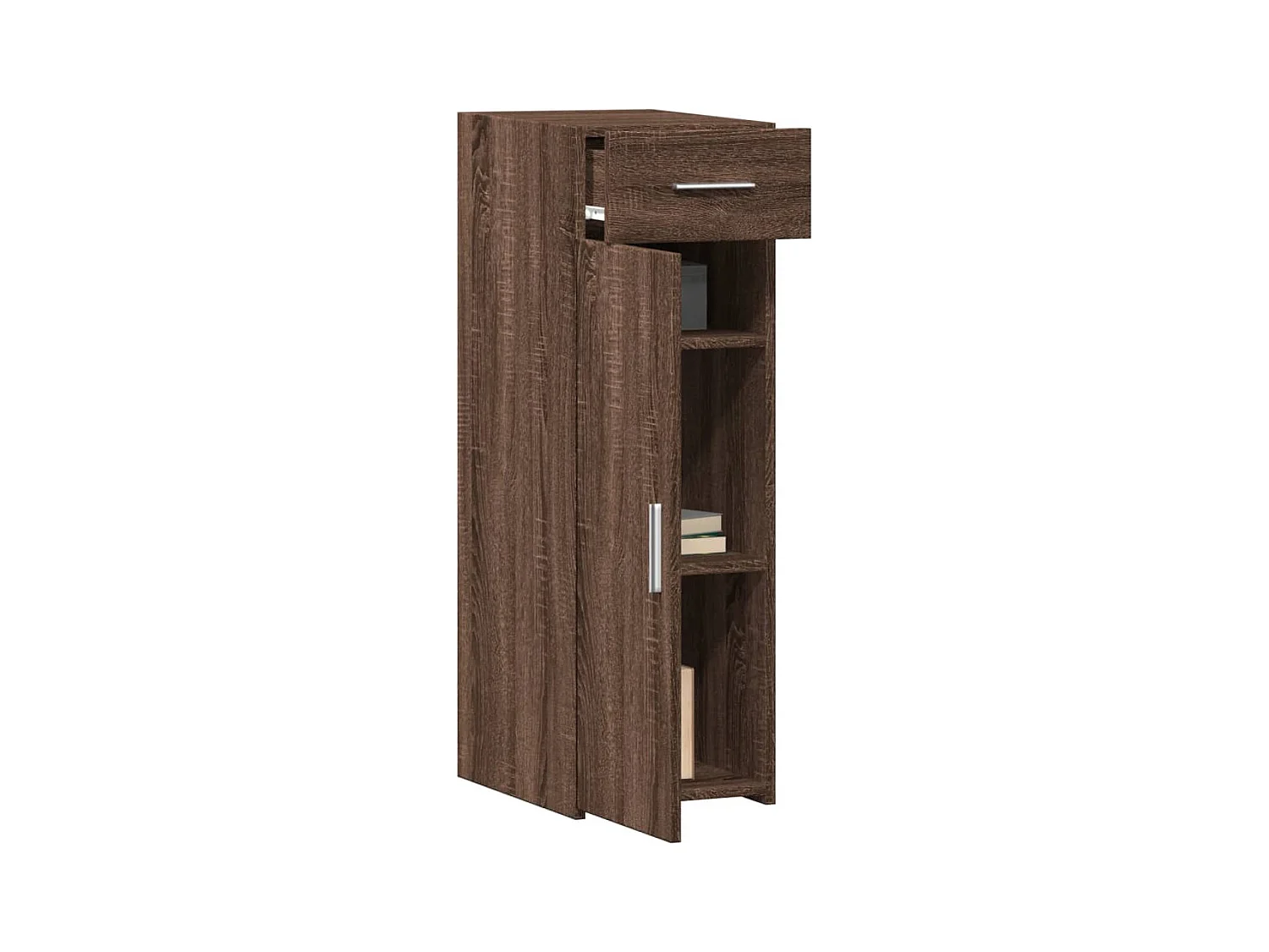 Buffet chêne marron 30x42,5x93 cm bois d'ingénierie