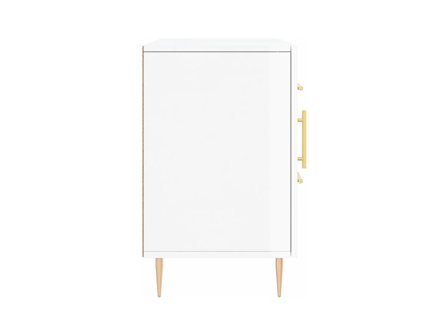 Buffet blanc brillant 100x36x60 cm bois d'ingénierie