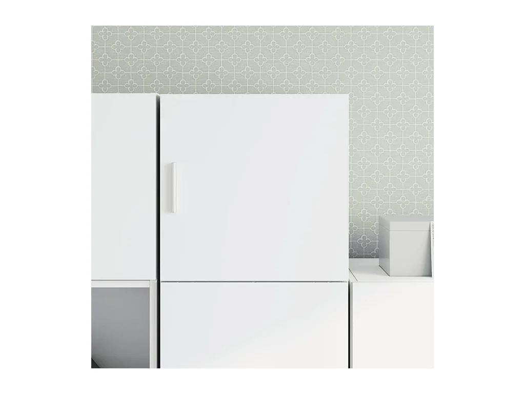 Witte wandkast 40x42,5x40 cm bewerkt hout