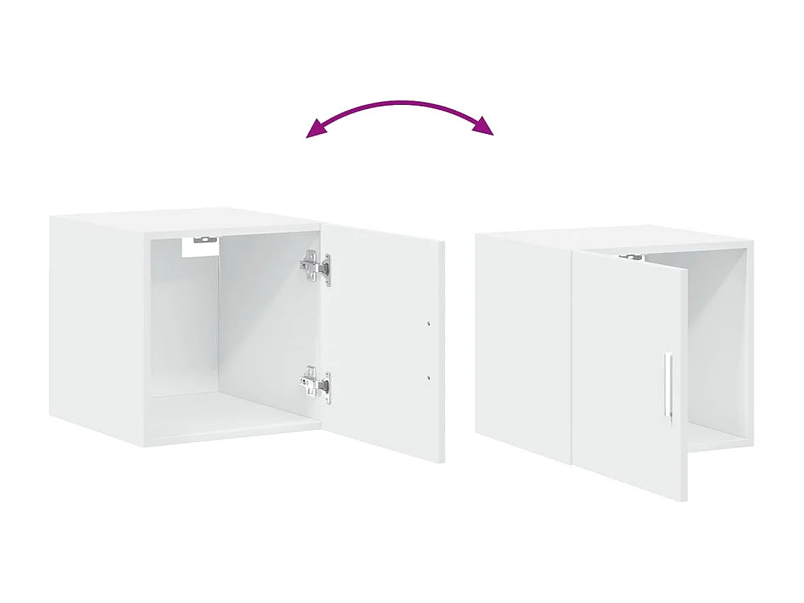 Armoire murale blanc 40x42,5x40 cm bois d'ingénierie