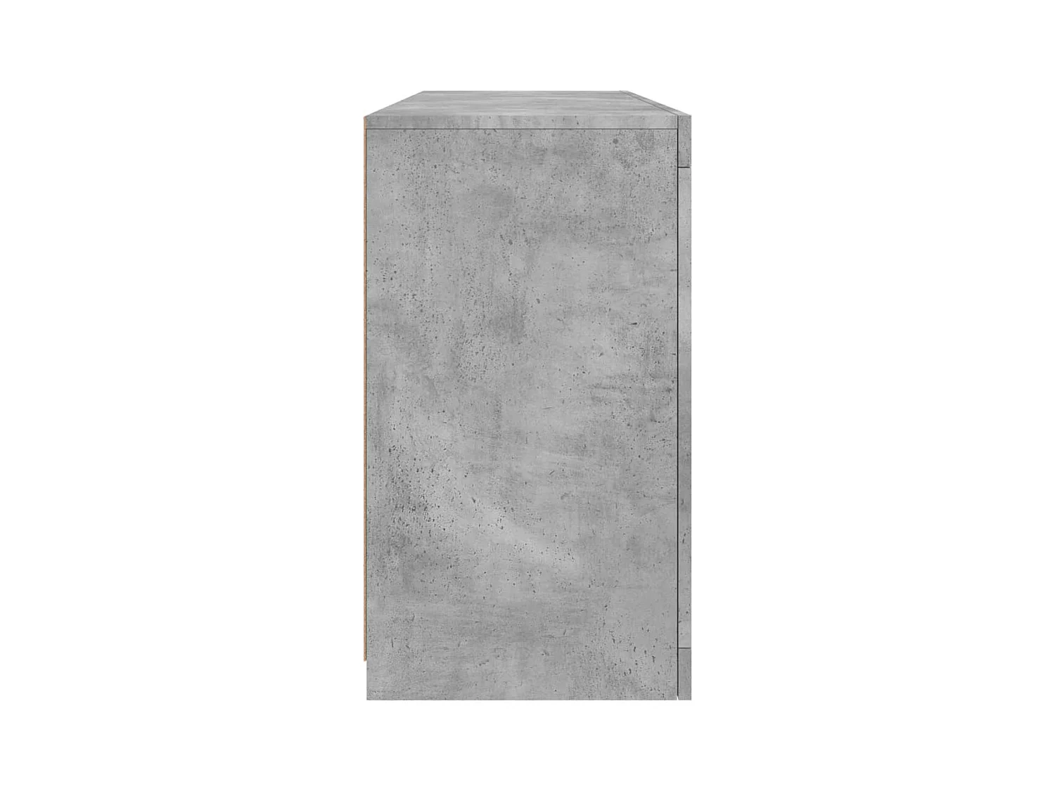 Buffet avec lumières LED gris béton 142,5x37x67 cm