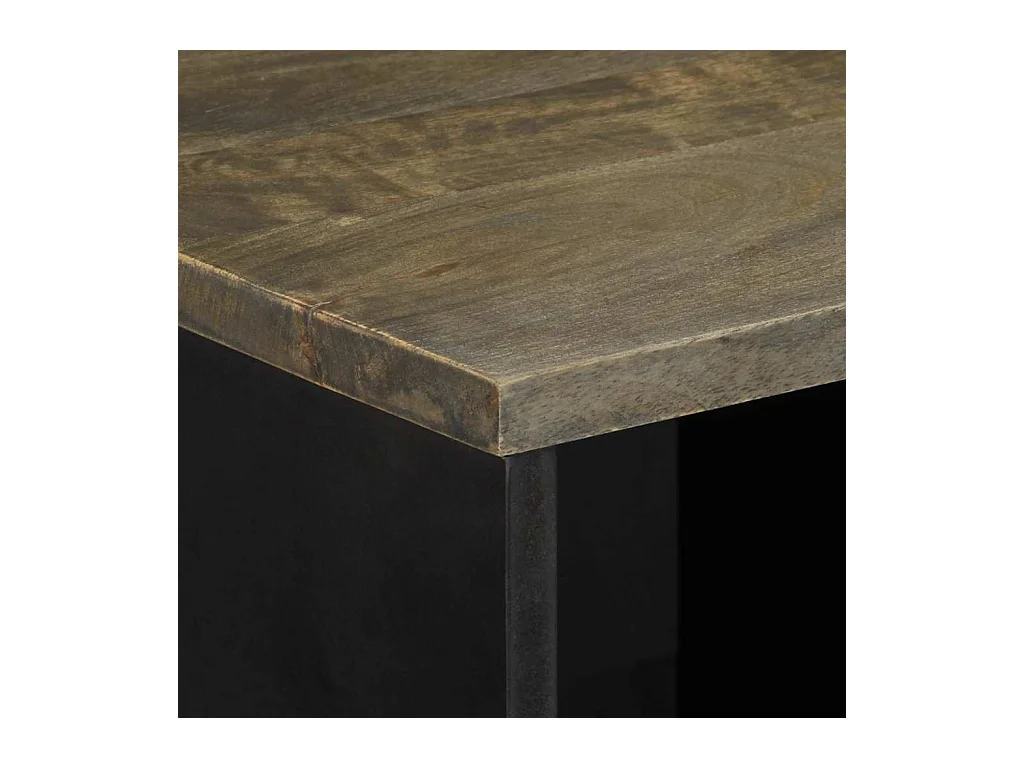 Buffet 80x33x75 cm bois massif de manguier