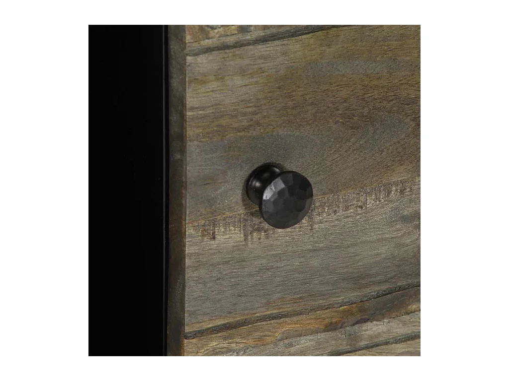 Buffet 80x33x75 cm bois massif de manguier