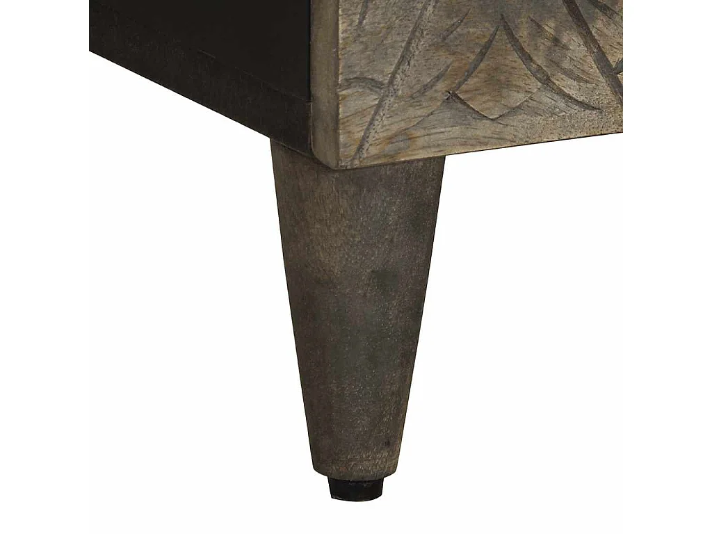 Buffet 80x33x75 cm bois massif de manguier