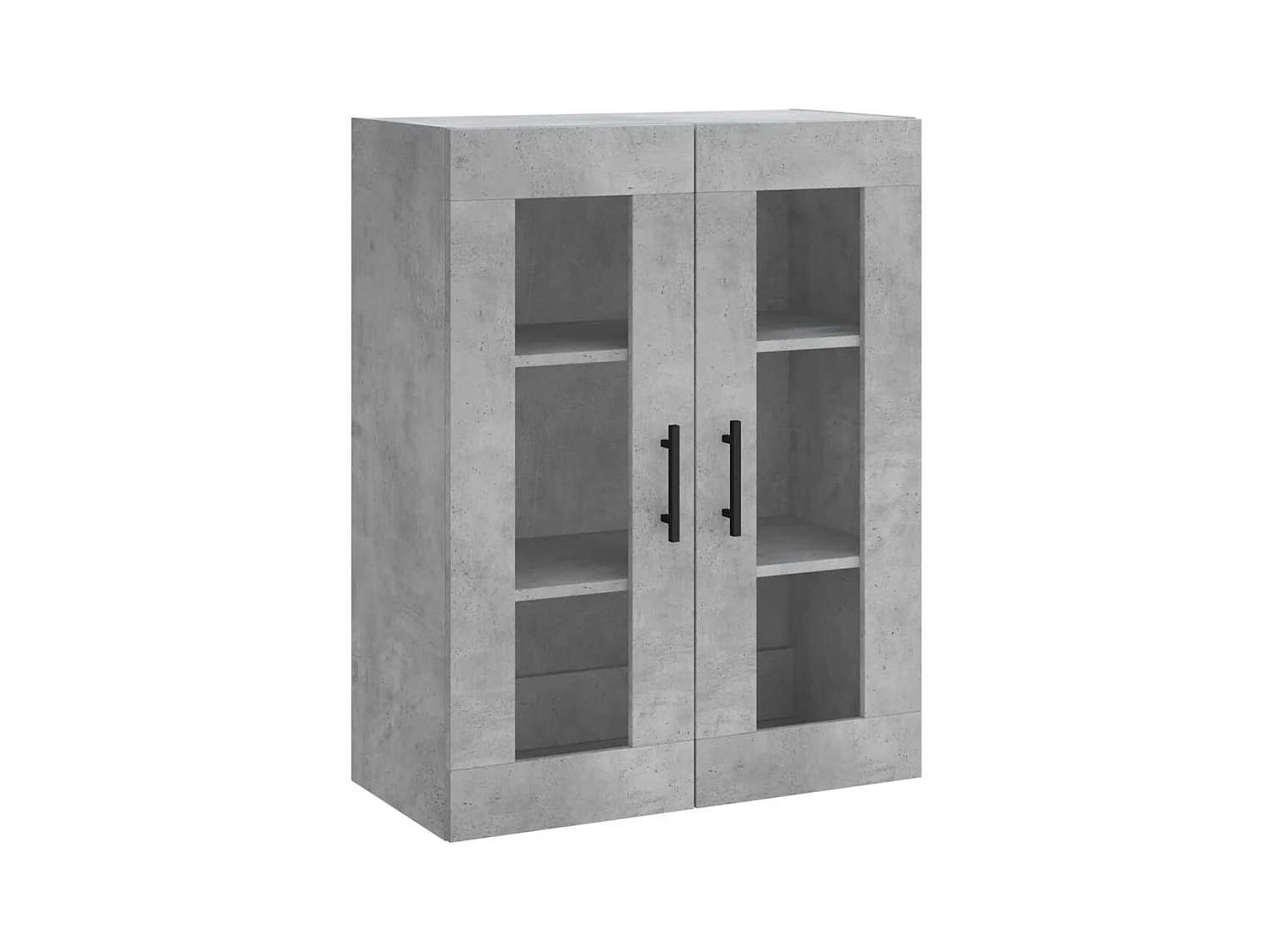 Armoire murale gris béton 69,5x34x90 cm
