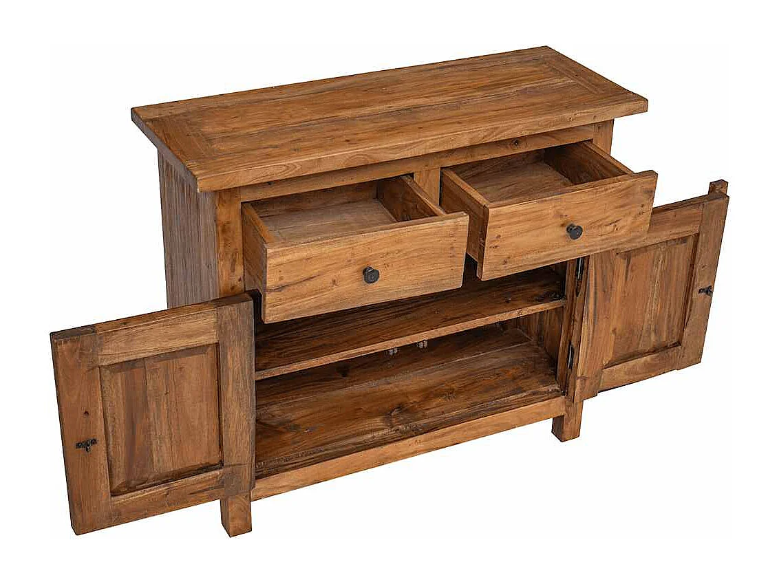 Buffet bois d'acajou massif 75x30x65 cm