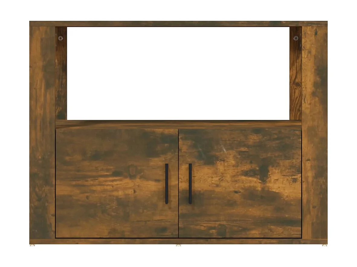 Buffet Chêne fumé 80x30x60 cm Bois d'ingénierie