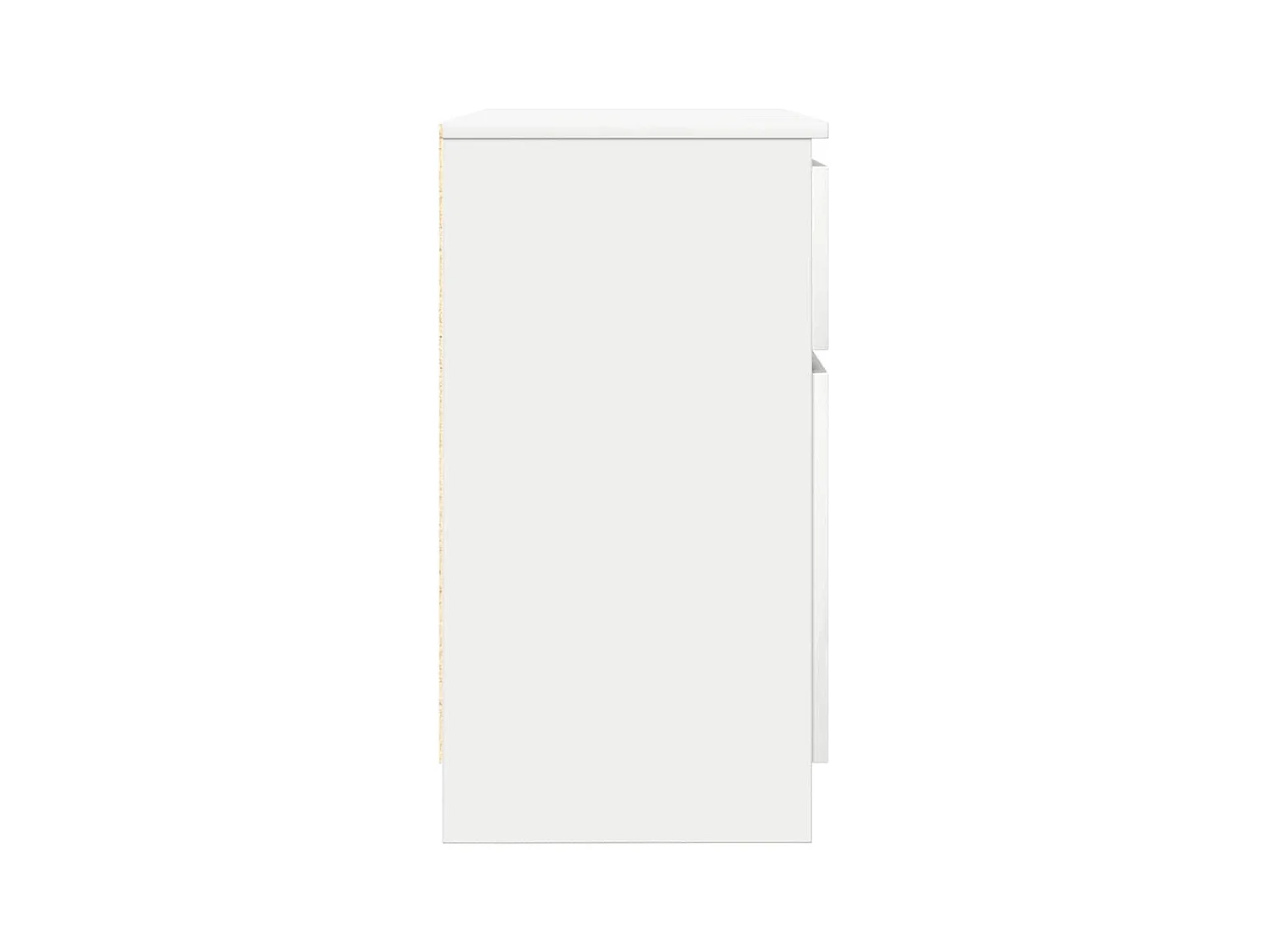 Buffet avec tiroir blanc 71x35x65 cm bois d'ingénierie