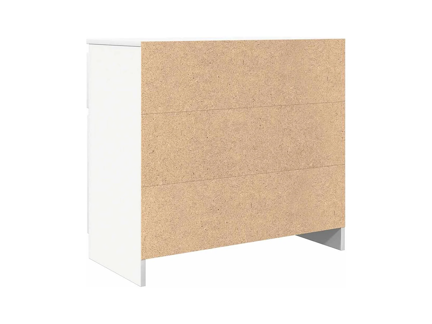 Buffet avec tiroir blanc 71x35x65 cm bois d'ingénierie