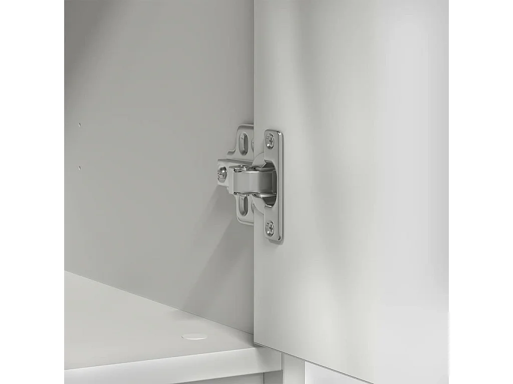 Buffet avec tiroir blanc 80x34x76 cm bois d'ingénierie