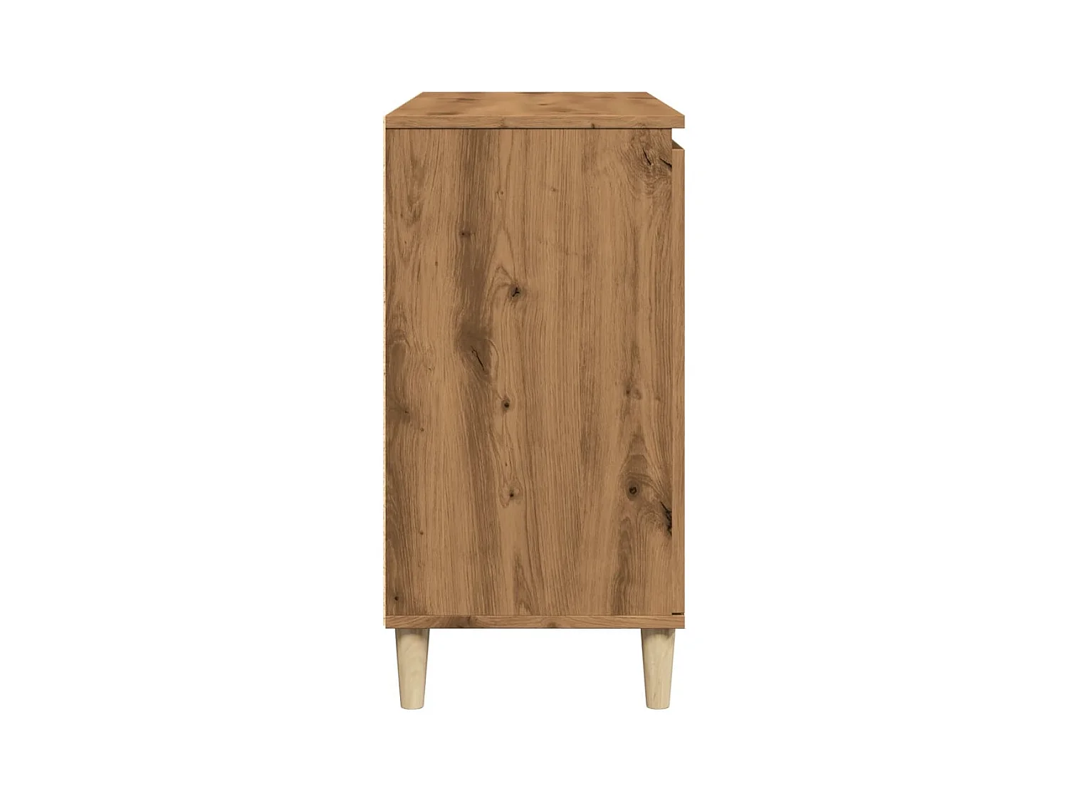Buffet chêne artisanal 102x35x70 cm bois d'ingénierie