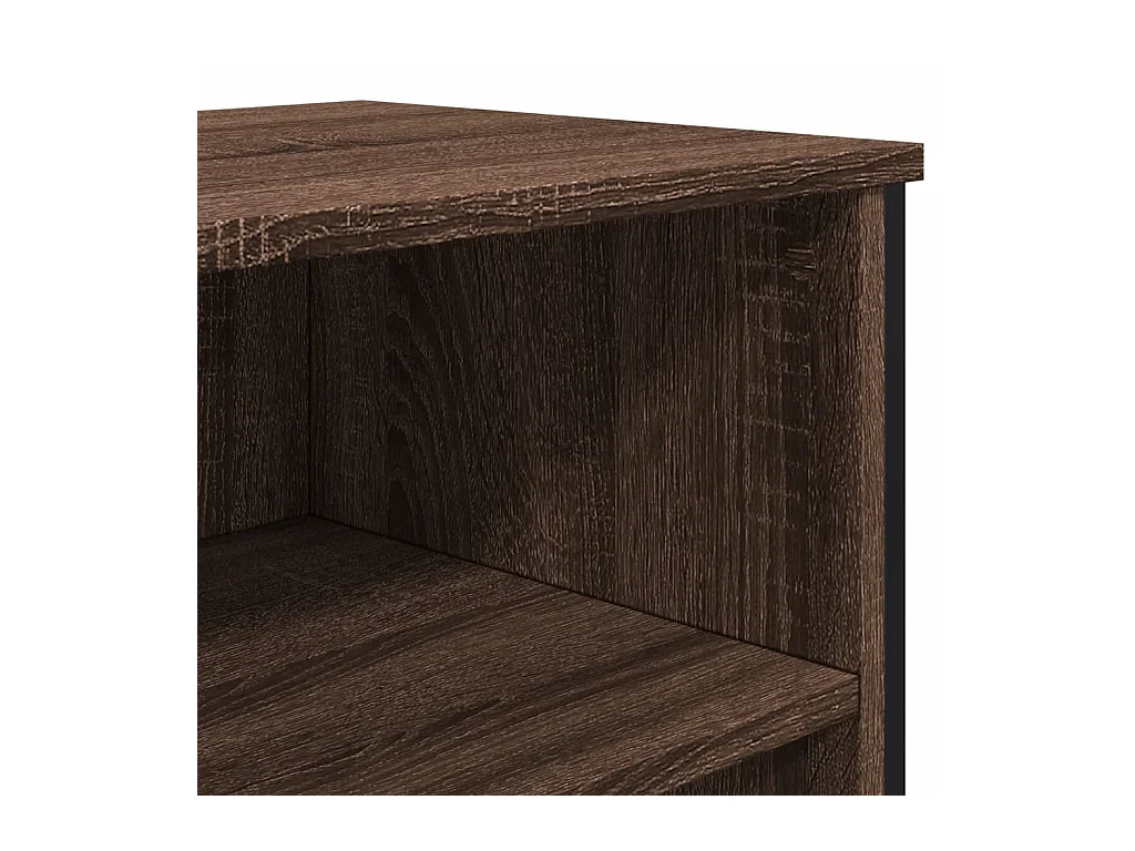 Buffet chêne marron 101x35,5x74,5 cm bois d'ingénierie